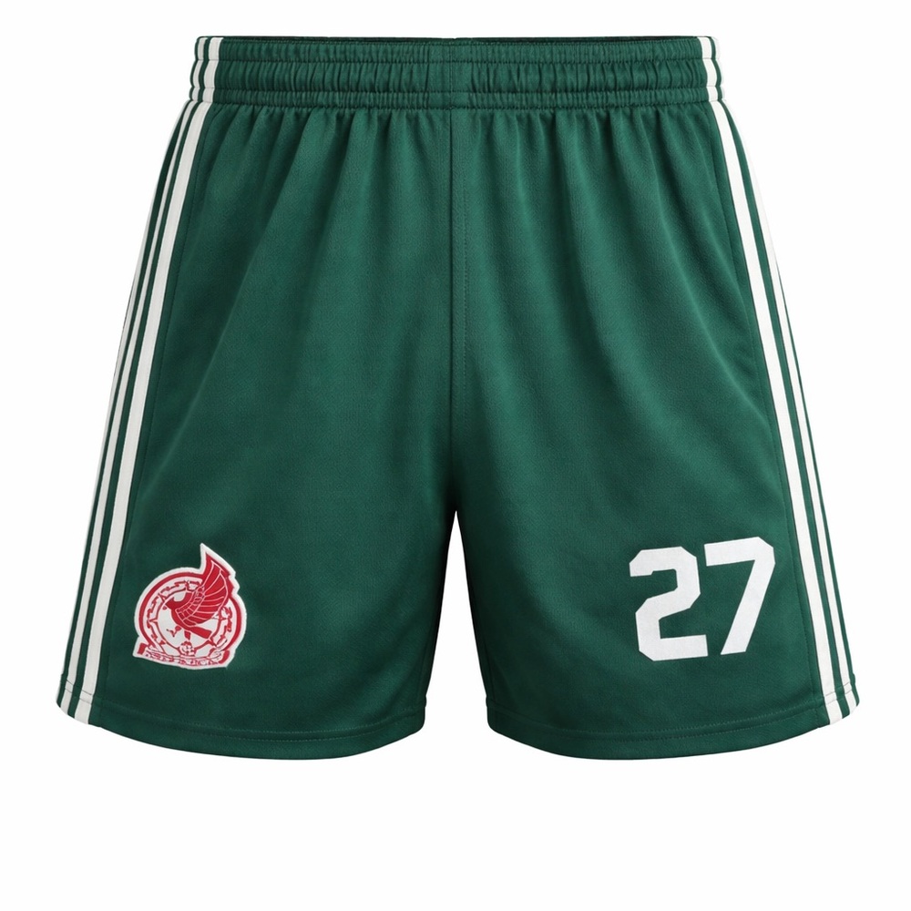 Amazon Kids Green Mexico Soccer Shorts